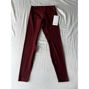 New Lululemon Align HR High Rise Pant 28" Size 8 Legging Pant Red Wood ROWD
